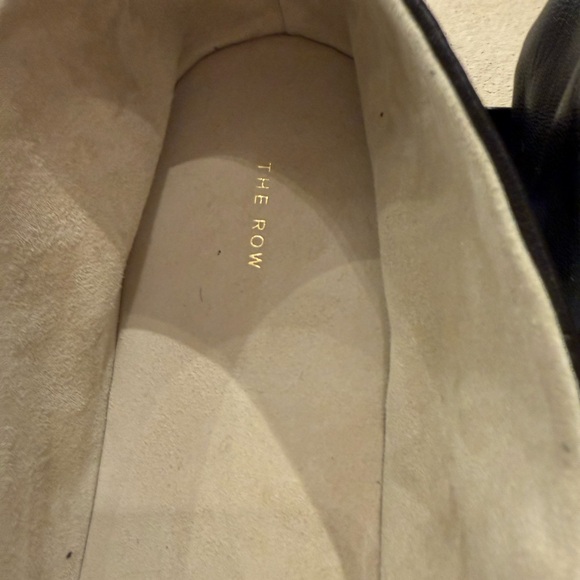NIB The Row Black Leather Stella Ballet Flats size 10 - Picture 8 of 9